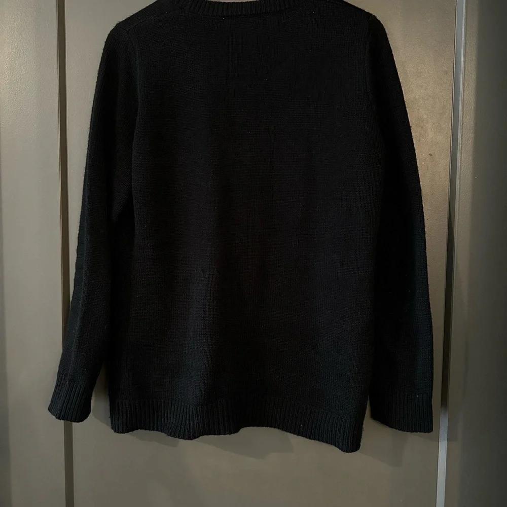 'Kiss Me' Christmas Sweater Long Sleeve Warm Lips size Large - Picture 3 of 4